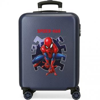 Maleta de cabina Spiderman Attack rígida 55 cm azul marino