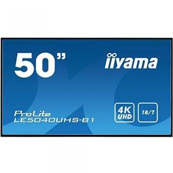 Iiyama ProLite LE5040UHS-B1 127 Pollici cm, 50 Pollici, Digital Signage Display AMVA3 LED Panel 4K UHD Ultra Slim