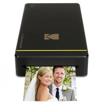 Kodak Mini Stampante Fotografica portatile Wi-Fi & NFC per formato 2.1 x 3.4, con tecnologia di stampa in sublimazione cromatica brevettata avanzata e uno strato di preservazione delle foto (nero)