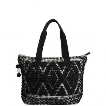 PIECES Bolso shopper étnico negro (Única