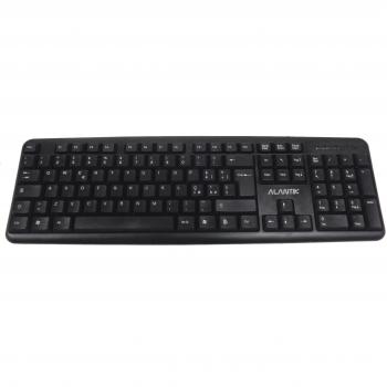 Alantik KBALS2 Tastiera QWERTY per PC, nero