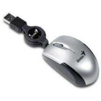Genius Mouse MicroTraveler Ottico Argento
