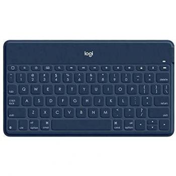 Logitech Keys-To-Go Tastiera Wireless Bluethoot per iPhone, iPad, Apple TV, layout QWERTY Italiano, Blu