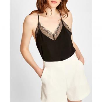 Top de mujer Kookai con encaje y tirante delgado