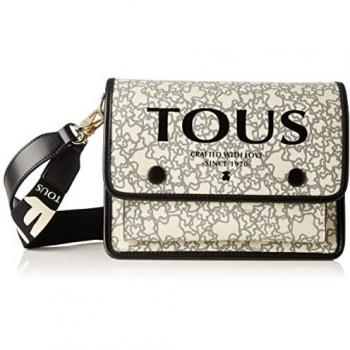 TOUS, BANDOLERA M. AUDREE K MINI para Mujer, BEIGE-NEGRO, MEDIANO