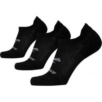 Calcetines de running Brooks Run-In No Show 3-Pack Negro