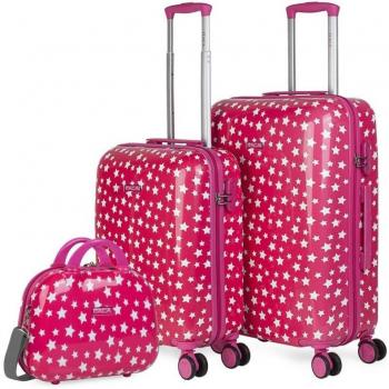 Itaca Stars Juego De Maletas Pc Infantiles, Color Fucsia