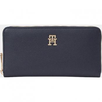 Cartera Tommy Hilfiger Grande Azul Marino con Logo TH