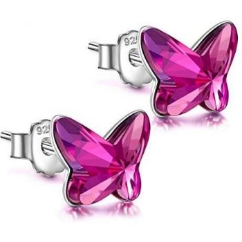 Pendientes de Plata de Ley 925 con Cristal de Austria para Mujer