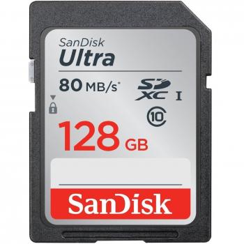 SanDisk Ultra Memoria SDXC FFP 128GB Velocità fino a 80MB/s Classe 10