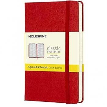 Cuaderno Moleskines Classic Bolsillo Cuadrícula Rojo