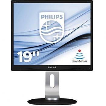 Philips 19P4QYEB Monitor 19 LED IPS, Flicker Free, 5:4, 1280 x 1024, 5 ms, Display Port, DVI, VGA, USB, Regolabile in Altezza, Girevole, Pivot, Inclinabile, Casse Audio Integrate, Attacco VESA, Nero