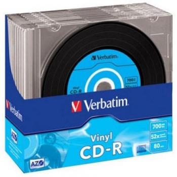 CD‑R Verbatim Data Vinyl 700 MB – Pack di 10