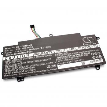 Batteria Li‑ion 3800 mAh 14,4 V Nero per Toshiba Tecra Z40 (a‑16c, a‑16d, a‑16q, a‑16u, a‑16v, a‑16z)