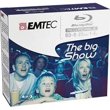 BD-R EMTEC 25GB 1-6x Jewel Case (Kit 5pz)