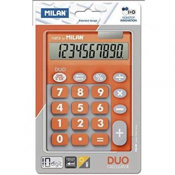 Calculadora, 10 dígitos, color naranja