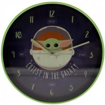 Guerra de las Galaxias: Reloj de Pared Infantil El Niño Verde/Marino