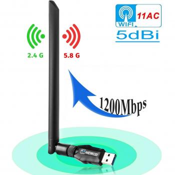 Adattatore WiFi Anewkod 1200Mbps USB 3.0