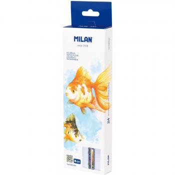 Acuarela Milan 24 colores caja metálica