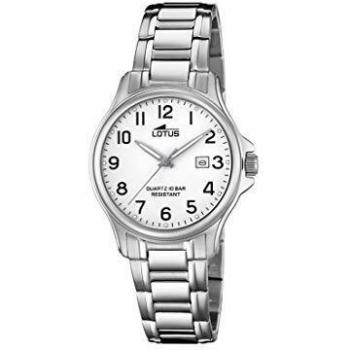 Lotus Reloj Analógico para Mujer de Cuarzo con Correa en Acero Inoxidable