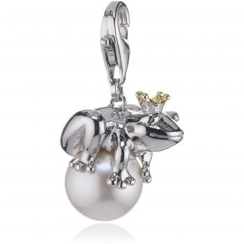 Colgante de Plata Esprit Rana Rey con Cristal y Perla ESCH90998B000