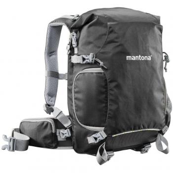 Mantona ElementsPro 30 Outdoor Zaino per Fotocamera Nero