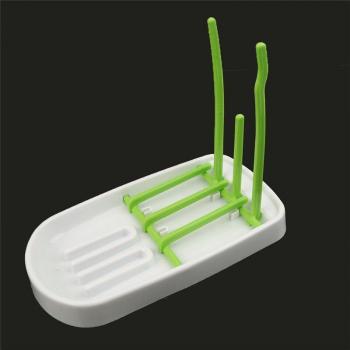 Estante Secador de Botellas para Bebés Árbolito Rojo y Verde