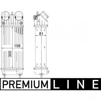 Intercooler Mahle Original C.I. 265 000P