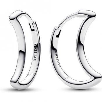 Pendientes de aro Pandora 292989C00 Luna