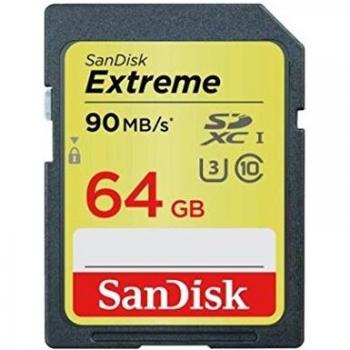 SanDisk Extreme SDXC 64 GB Oro, Classe 10 U3