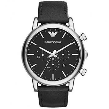 Emporio Armani Reloj Cronógrafo para Hombre de Cuarzo con Correa en Cuero AR1828