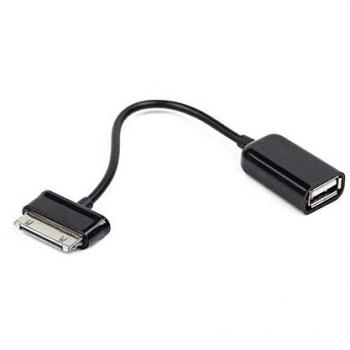 Cavo USB OTG Techmade per Samsung 30 pin – 15 cm – Nero