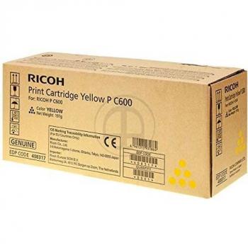 Ricoh 408317 Original Yellow Toner Cartridge (1 Piece) TO1NER Jaune P C600 Capacity ISO: 12000P