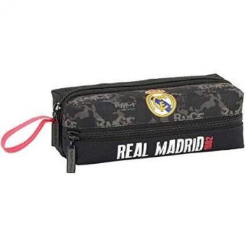 Safta PORTATODO 3 CREMALLERAS REAL MADRID BLAC 20x7x8 Multicolor