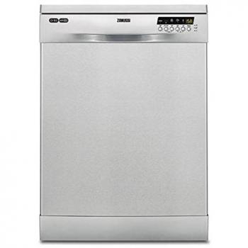 Zanussi ZDF26030XA Lavavajillas AirDry 13 cubiertos, Display LCD, Desconexión automática, 5 programas a 4 temperaturas, Programa Rápido en 30 min, Motor Inverter, 46 dBA, Inox, 60 cm