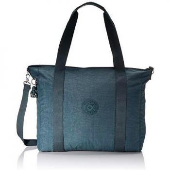Kipling ASSENI Bolsa de tela y playa, 49 cm, 20 litros, Verde (Light Aloe)