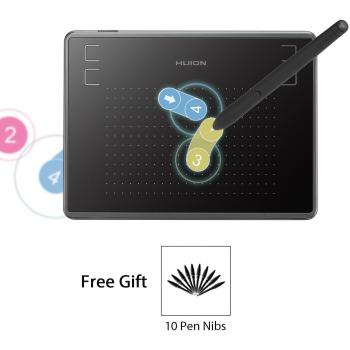 Huion Inspiroy H430P Tablet Graphic OSU 4096 Pressure Levels with 4.8x3 inches Active Area and 4 Customizable ExpressKeys