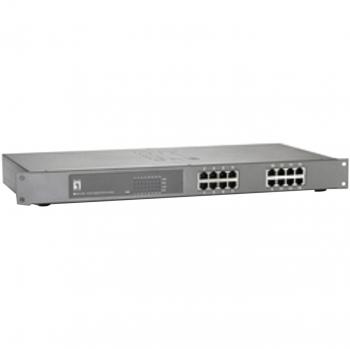 LevelOne GEP-1622 switch di rete Non gestito Gigabit Ethernet (10/100/1000) Supporto Power over Ethernet (PoE) Grigio