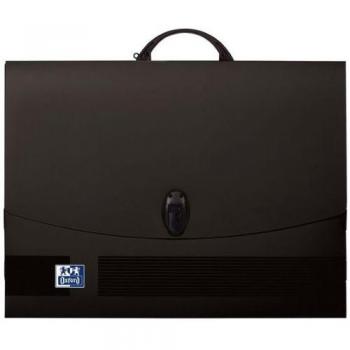 Carpeta de Dibujo A3 Oxford con Asa Negra y Clip Lomo