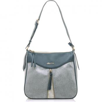 MARIAMARE bolso mujer DAWN azul con cierre cremallera