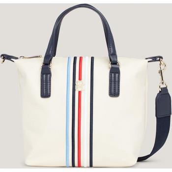 Bolso mini tote de nylon Tommy Hilfiger blanco