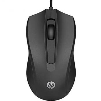 HP PC Mouse 100 Cablato 1.600 DPI, 3 pulsanti, rotella di scorrimento colore nero