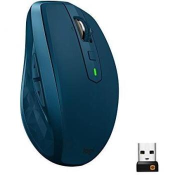 Logitech MX Anywhere 2S Wireless Mouse, Unifying e Bluetooth per Mac e Windows, Blu