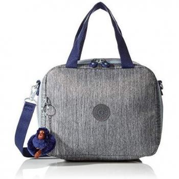 Kipling MIYO Mochila Escolar, 25 cm, 8 Litros, Gris (Ash Denim Bl)