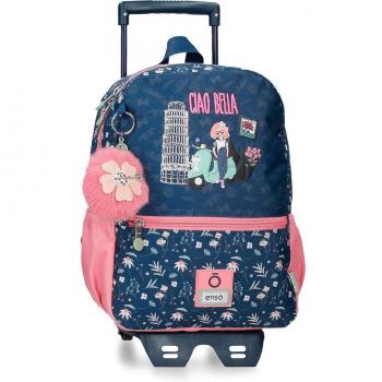 Mochila de paseo Ciao Bella 32 cm con carro Enso