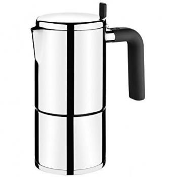 BRA Bali-Cafetera Italiana, Acero Inoxidable, 18/10, 10 Tazas, 10 cm