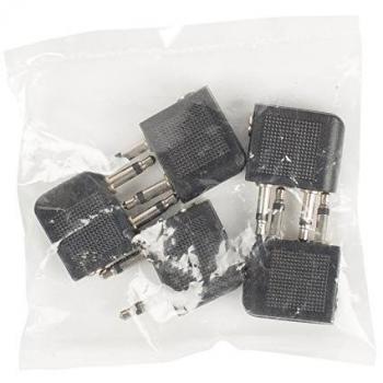 CABLEPELADO Adaptador de Auriculares para avión | Auriculares de avión | Apto para Utilizar los Auriculares con Todos los Sistemas Multimedia en Vuelo de Mobi Lock