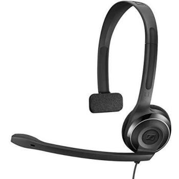 Sennheiser PC7 Cuffia monoaurale microfonica USB, colore nero