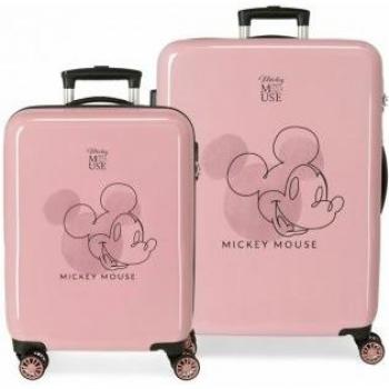 Mickey Maletitas Rígidas Rosa Outline