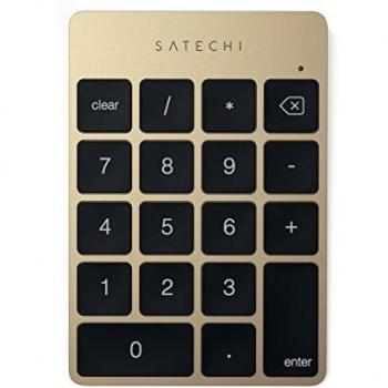 Nome prodotto: Satechi Tastierino Numerico in Alluminio 18-Tasti Bluetooth Estensione Compatibile con iMac, iMac Pro, MacBook Pro, MacBook, iPad, iPhone 2017 ed altri (Oro)